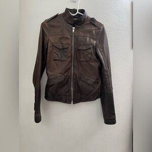 Anthropologie Q40 Women's Leather Jacket Size Small